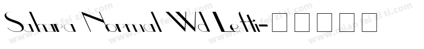 Sahara Normal Wd Lefti字体转换